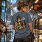 Odd Gear - Properly Contaminated- Unisex Mineral Wash Raw Edge T-Shirt – view 3