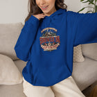 Snowed In Up to no Good - Rustic Winter Cabin Graphic Pullover Hoodie – view 13