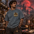 Odd Gear - Properly Contaminated- Unisex Mineral Wash Raw Edge T-Shirt – view 6