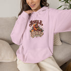 Jingle Juice Hoodie — Festive Holiday Christmas Hoodie with Retro Santa & Cocoa Graphic – view 12