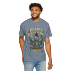 Plants Make a Better Planet T-Shirt — Botanical Graphic Tee ("Kind People Inhale Plants") – view 16