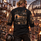 Odd Gear - Last Gas - Biker Oversized Unisex Long Sleeve T-Shirt – view 3