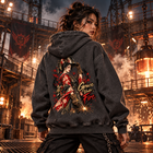 Odd Gear - Geisha Welder - Snow Wash Fleece Oversize Hoodie – view 2