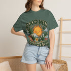 Good Weed Brighter Days T-Shirt — Retro Sun & Cannabis Graphic Tee – view 8