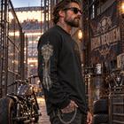 Odd Gear - Iron Requiem - Biker Oversized Unisex Long Sleeve T-Shirt – view 3