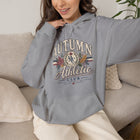 Autumn Athletic Club Hoodie 1— Vintage Fall Leaves Sweatshirt – view 2