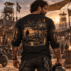 Odd Gear - Last Gas - Biker Oversized Unisex Long Sleeve T-Shirt – view 6