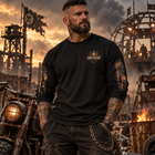 Odd Gear - Last Gas - Biker Oversized Unisex Long Sleeve T-Shirt – view 5