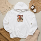 Jingle Juice Hoodie — Festive Holiday Christmas Hoodie with Retro Santa & Cocoa Graphic – view 2