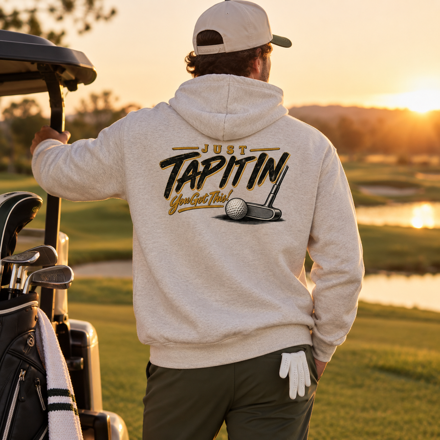 Hoodie,golf,funny,cozy,warm,putter,hole,birdie,apparel