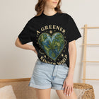 A Greener Kinder World T-Shirt — Earth Heart Graphic Tee – view 3