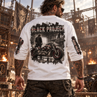 Odd Gear - Black Project - Biker Oversized Unisex Long Sleeve T-Shirt – view 3