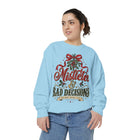 Mistletoe & Bad Decisions Sweatshirt — Funny Christmas Holiday Pullover – view 4