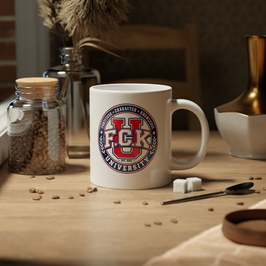Vintage University Jumbo Mug: Your Perfect 20oz Retro Coffee Companion