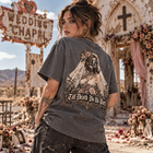 Odd Gear - Undead Bride - Unisex Vintage Wash Boxy T-Shirt – view 5