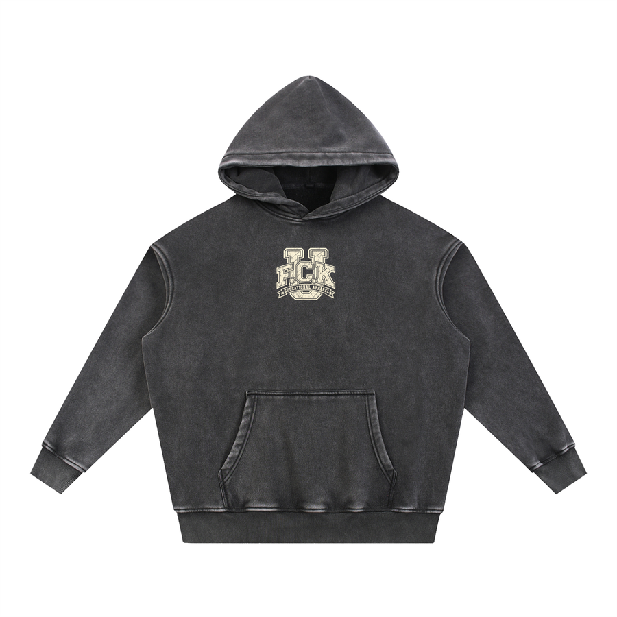 Snow Wash Fleece Oversize Hoodie