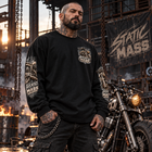 Odd Gear - Static Mass - Biker Oversized Unisex Long Sleeve T-Shirt – view 5