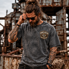 Odd Gear- Barber-Unisex Vintage Wash Boxy T-Shirt – view 6