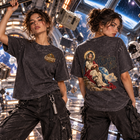 Odd Gear- Saintly Astronaut - Mineral Wash Boxy Cotton T-Shirt – view 6