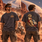Odd Gear- Saintly Astronaut - Mineral Wash Boxy Cotton T-Shirt – view 3
