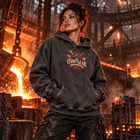 Odd Gear - Geisha Welder - Snow Wash Fleece Oversize Hoodie – view 3