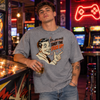 Shut the F**k up Mineral Wash Boxy Cotton T-Shirt – view 4